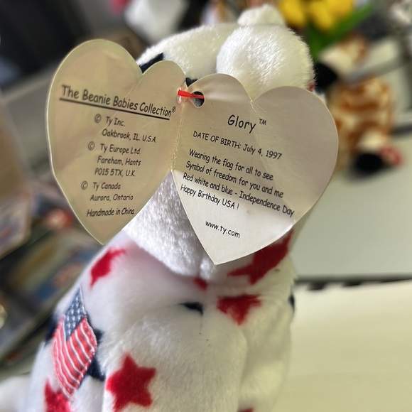 Ty Glory the Bear Beanie Baby - Picture 2 of 3